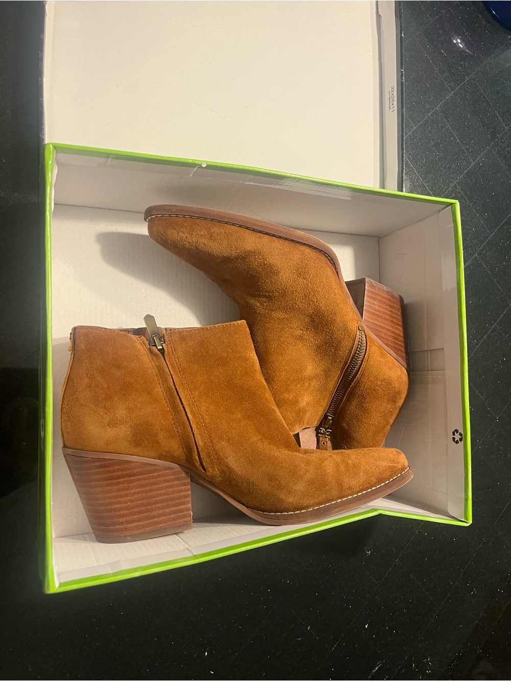 Sam Edelman Women’s Suede Ankle Boots in Cognac Brown